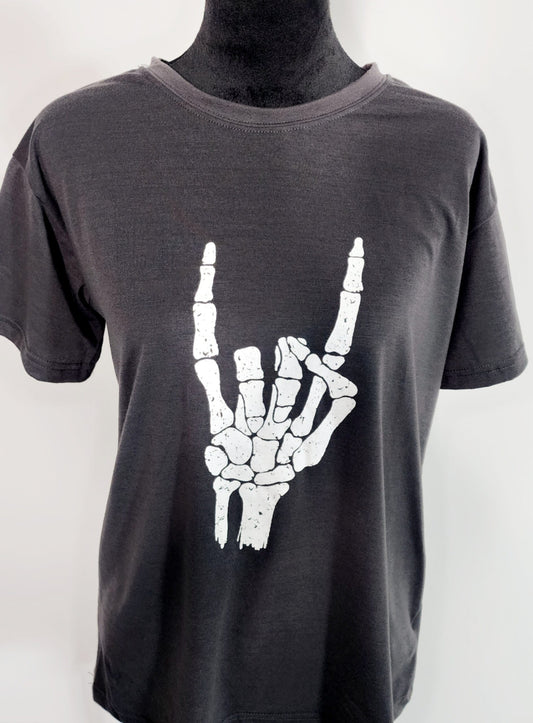 Skeleton Hand Graphic Tee image 0