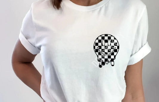 "Dripping Smiley Face" Graphic Tee image 0