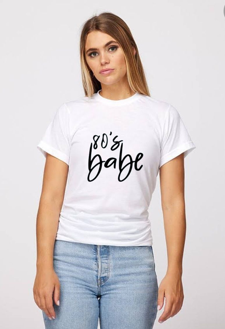 "80's Babe" Graphic Tee image 0