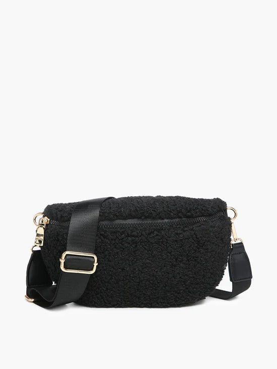 Jen &amp; Co. Jesslyn Sherpa Belt Bag - Black image 0