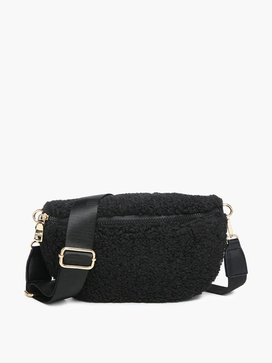 Jen &amp; Co. Jesslyn Sherpa Belt Bag - Black image 0