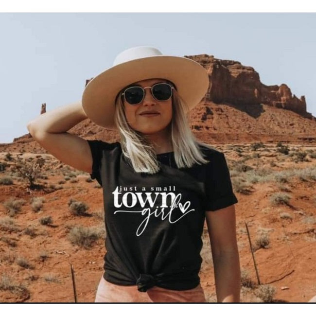 "Just a Small Town Girl" Graphic Tee image 0
