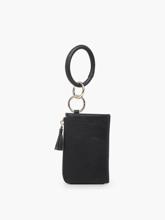 Jen &amp; Co. Liv Bangle Wristlet/Wallet - Black image