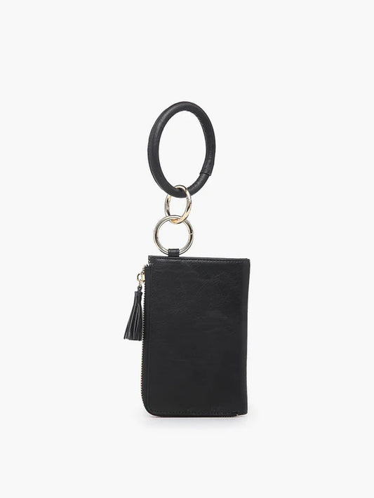Jen &amp; Co. Liv Bangle Wristlet/Wallet - Black image